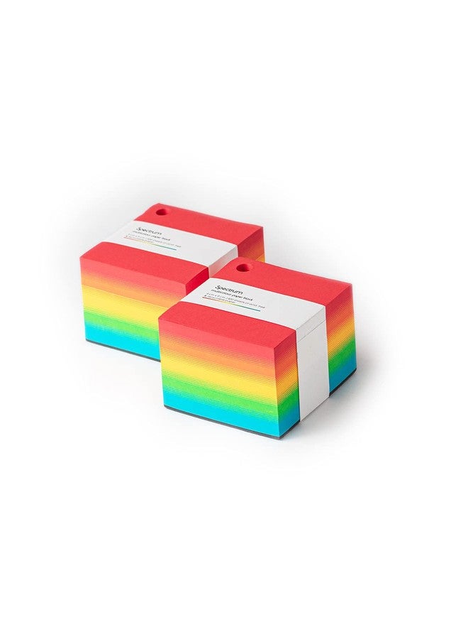 COMMA Spectrum Paper Block (9cm x 9cm) | 400 Pages | Multicoloured - Pack of 2 - Image 3
